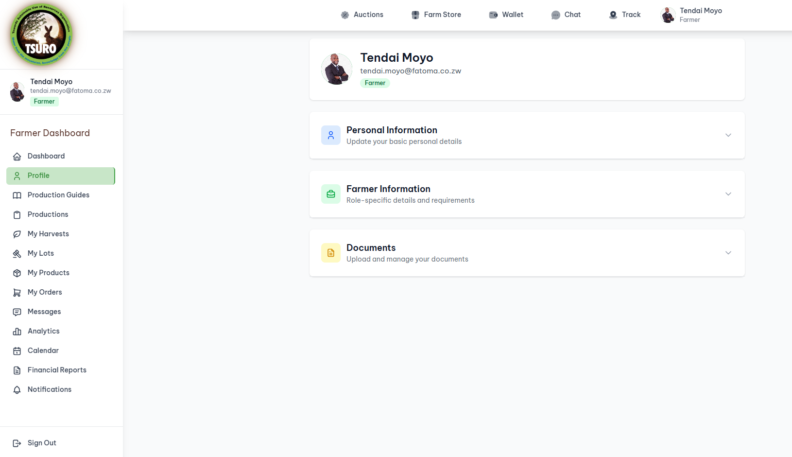 FamaLink platform screenshot
